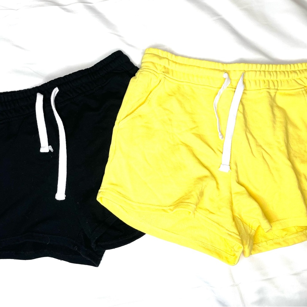 Reflex Black and Yellow Casual Shorts Set